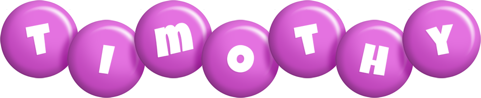 Timothy candy-purple logo