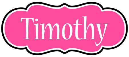 Timothy invitation logo