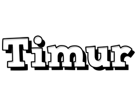 Timur snowing logo