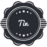 Tin badge logo