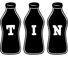 Tin bottle logo