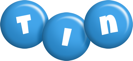 Tin candy-blue logo