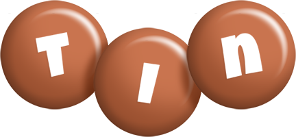 Tin candy-brown logo