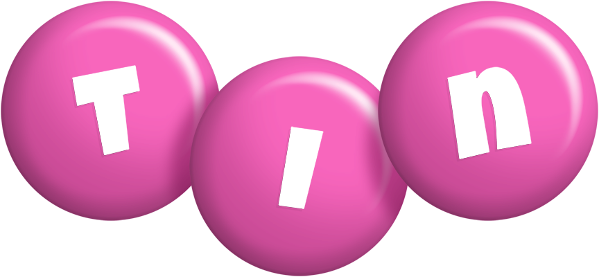 Tin candy-pink logo