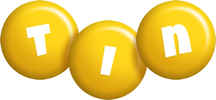 Tin candy-yellow logo