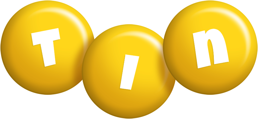 Tin candy-yellow logo