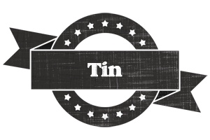 Tin grunge logo