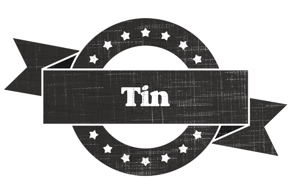 Tin grunge logo