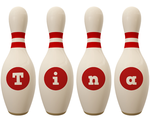 Tina bowling-pin logo
