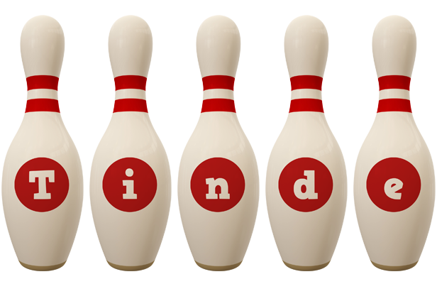 Tinde bowling-pin logo