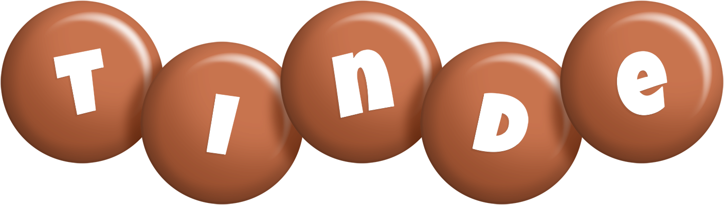 Tinde candy-brown logo
