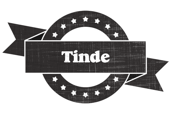 Tinde grunge logo