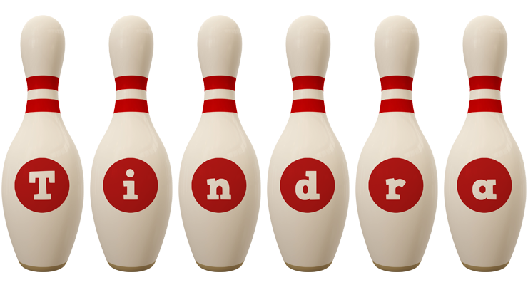 Tindra bowling-pin logo