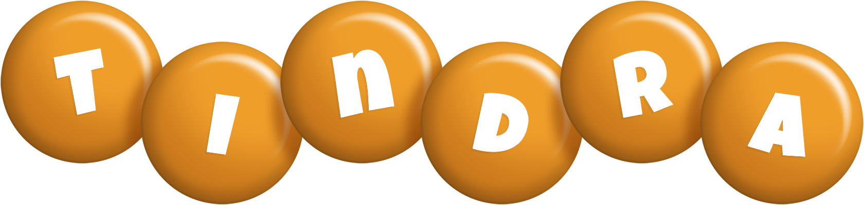 Tindra candy-orange logo
