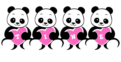 Tine love-panda logo