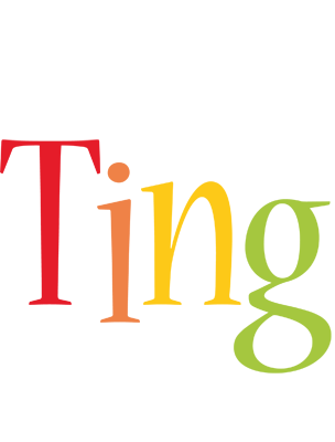 Ting birthday logo