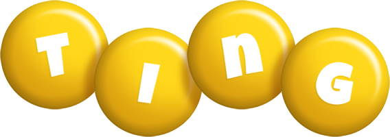 Ting candy-yellow logo