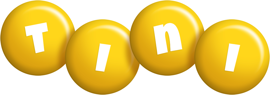 Tini candy-yellow logo