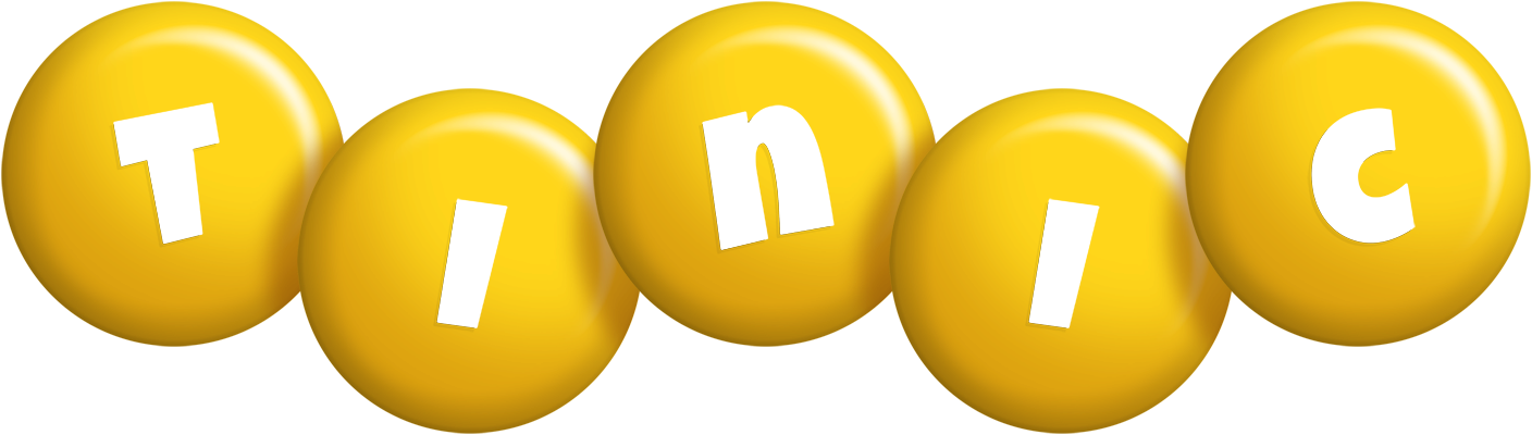 Tinic candy-yellow logo