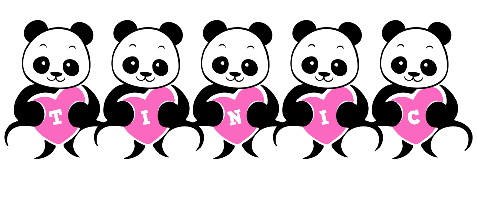 Tinic love-panda logo
