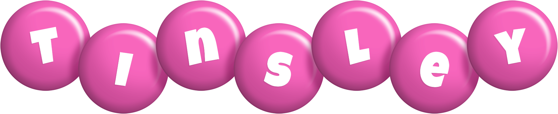 Tinsley candy-pink logo