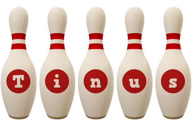 Tinus bowling-pin logo