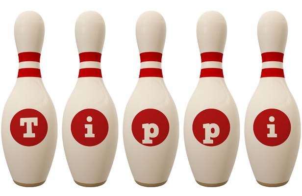Tippi bowling-pin logo