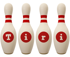 Tiri bowling-pin logo