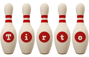 Tirto bowling-pin logo
