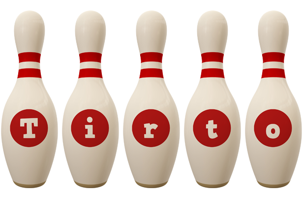Tirto bowling-pin logo