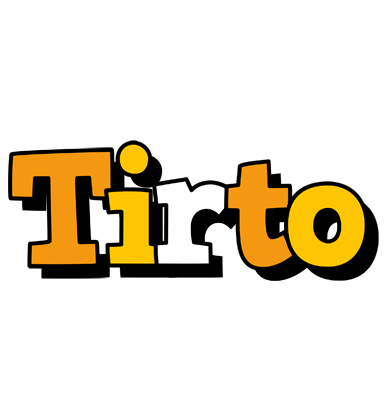 Tirto cartoon logo