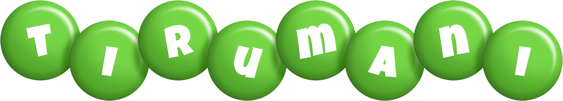 Tirumani candy-green logo