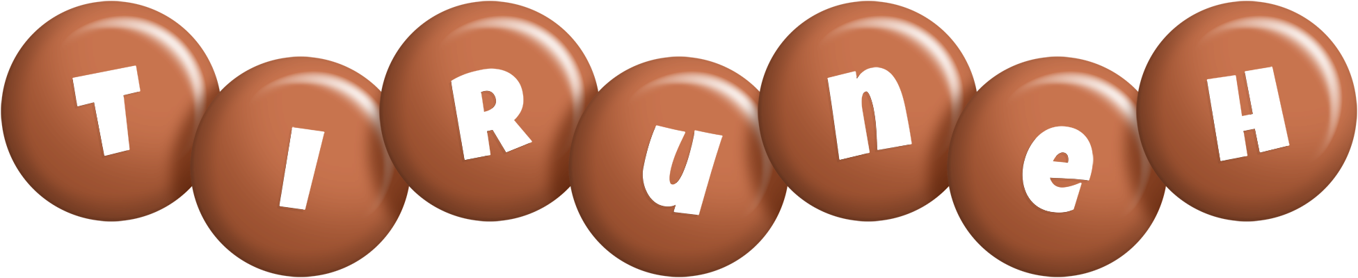Tiruneh candy-brown logo