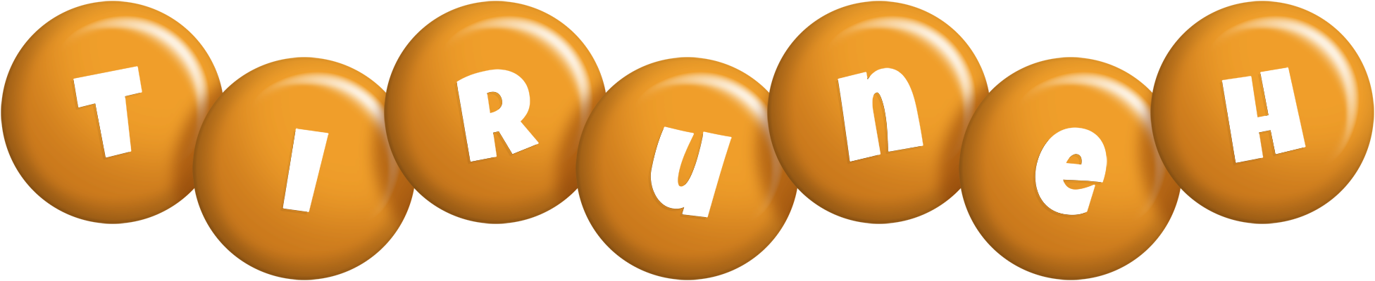 Tiruneh candy-orange logo