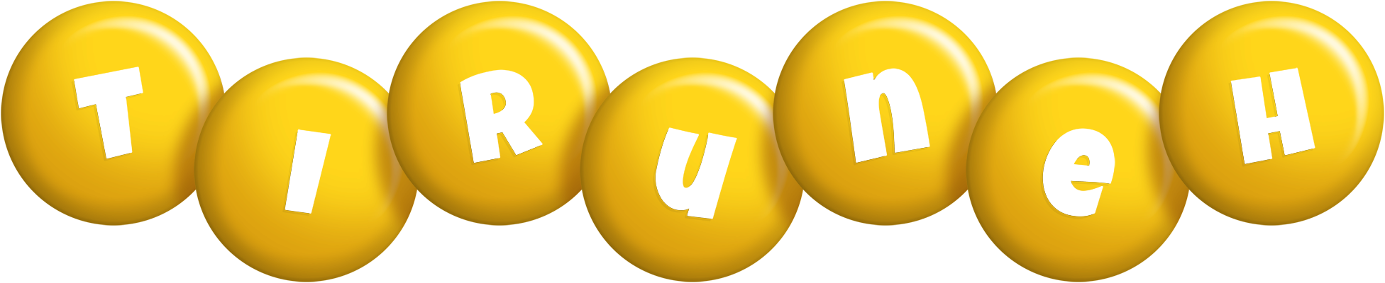 Tiruneh candy-yellow logo