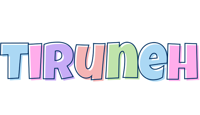 Tiruneh pastel logo
