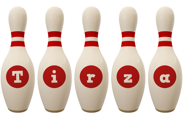 Tirza bowling-pin logo