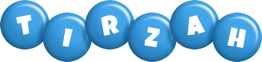 Tirzah candy-blue logo