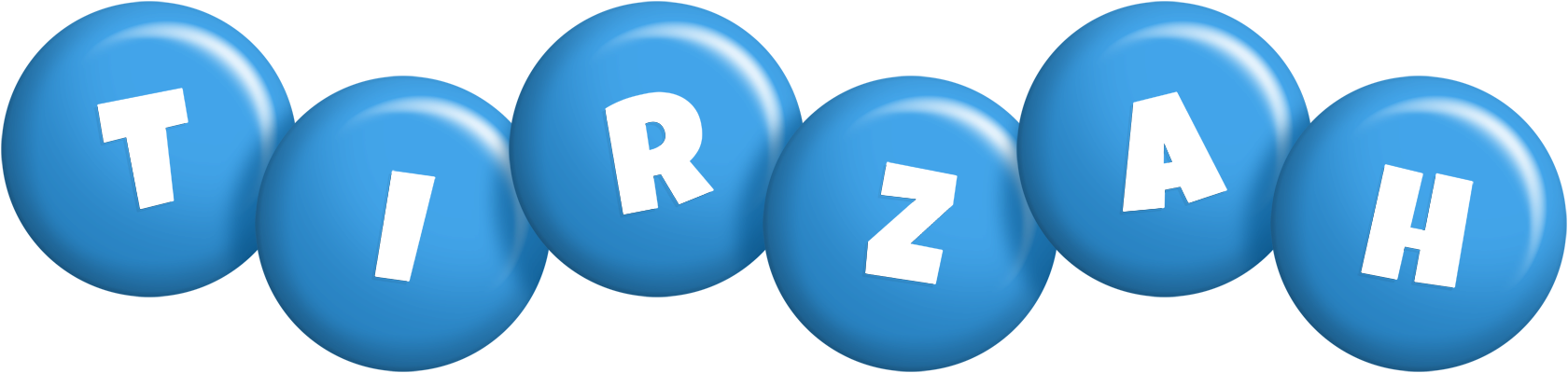 Tirzah candy-blue logo