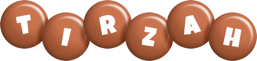 Tirzah candy-brown logo