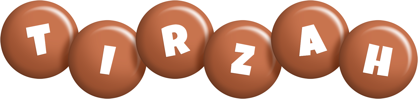 Tirzah candy-brown logo