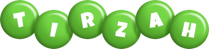 Tirzah candy-green logo