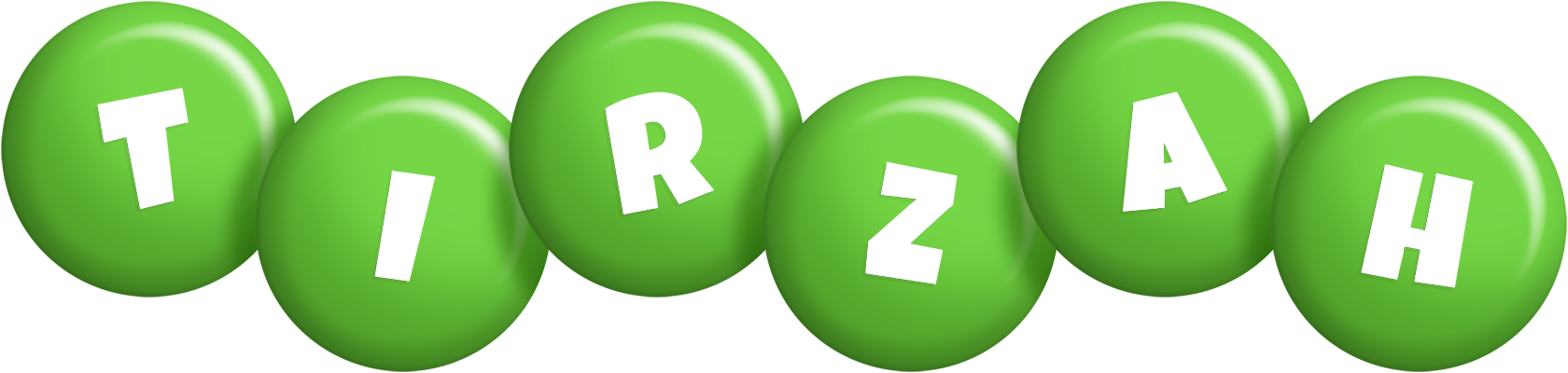 Tirzah candy-green logo