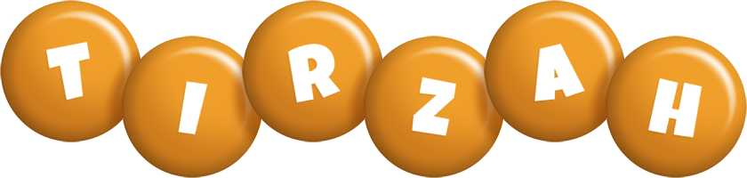 Tirzah candy-orange logo