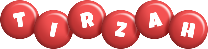 Tirzah candy-red logo