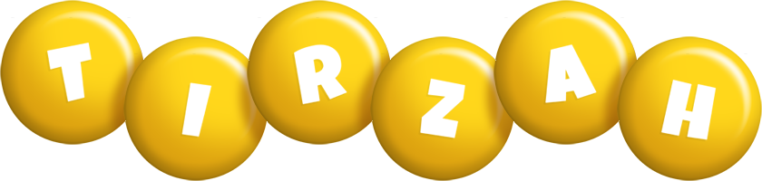 Tirzah candy-yellow logo