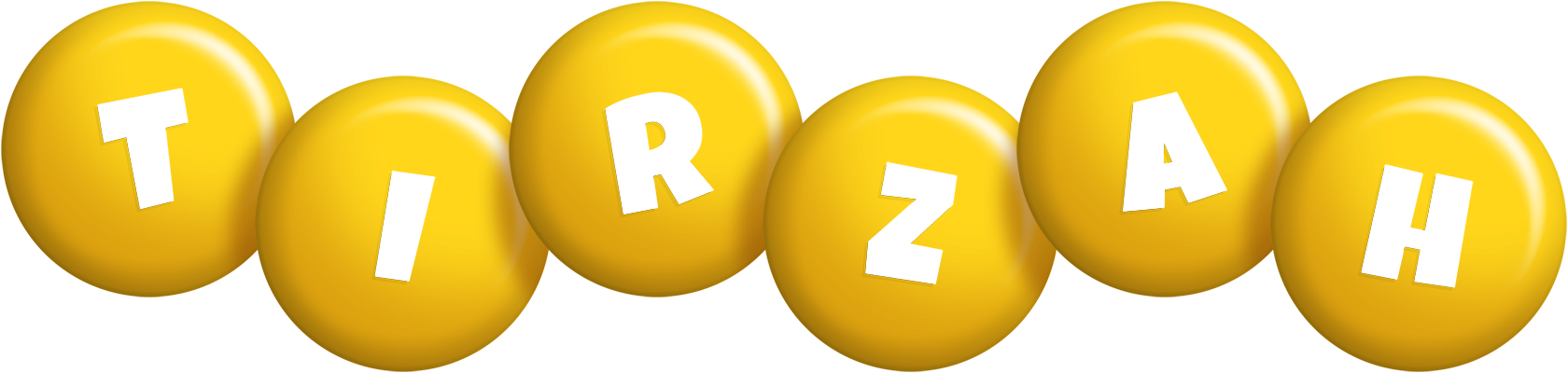 Tirzah candy-yellow logo