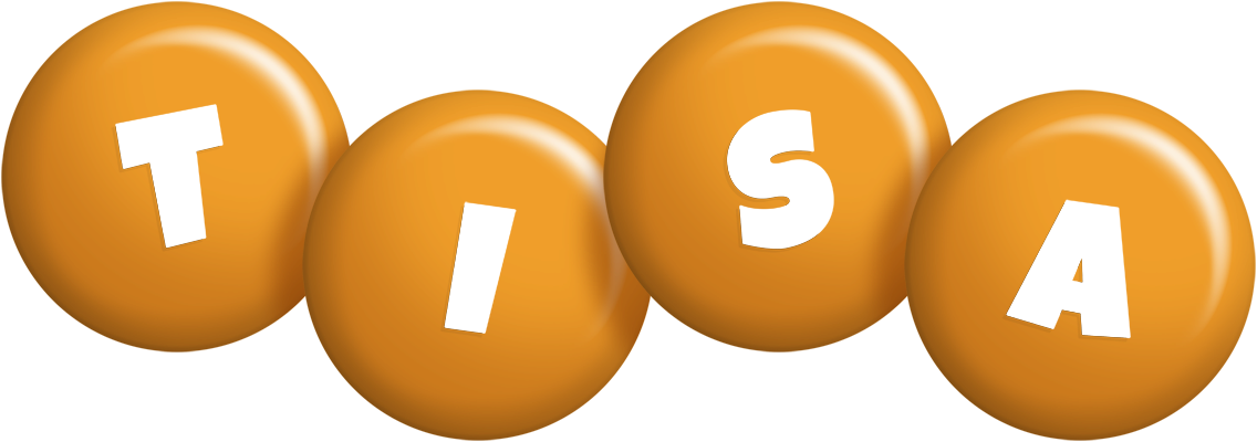 Tisa candy-orange logo