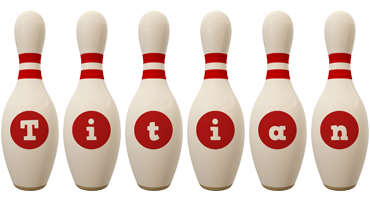 Titian bowling-pin logo