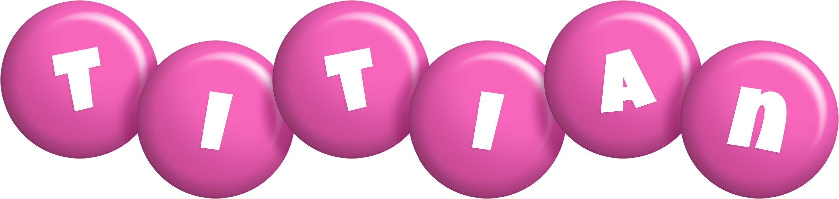 Titian candy-pink logo